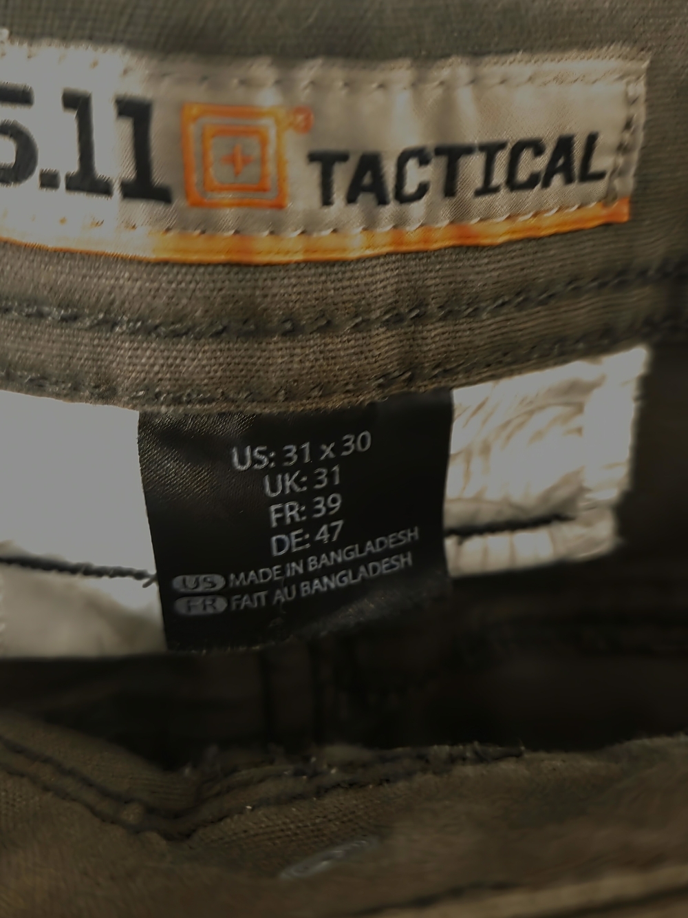 5.11 Tactical Defender Flex Slim Fit Ranger Green Jeans - Picture 3 of 6